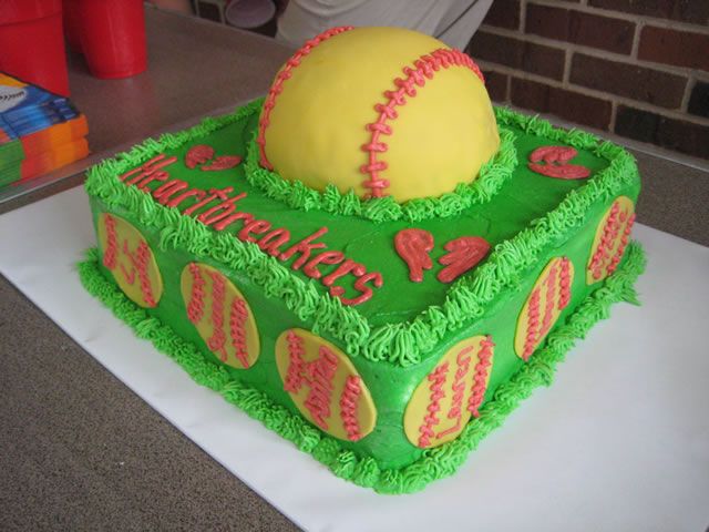 Softball Birthday Cake Designs