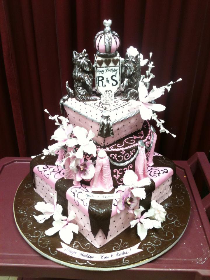 Sophisticated Ladies Birthday Cake