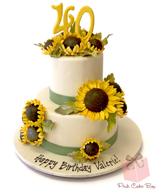 Sunflower Birthday Cake