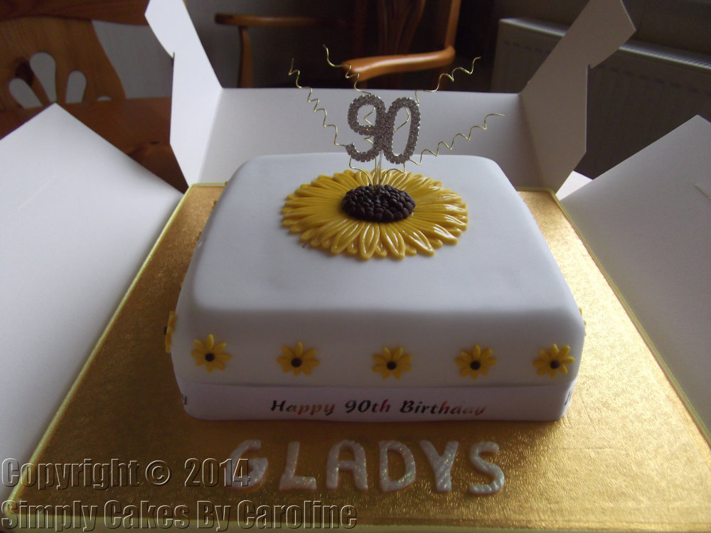 Sunflower Birthday Cake