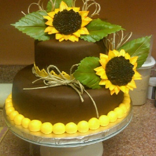 Sunflower Birthday Cake