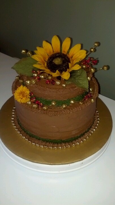 Sunflower Birthday Cake