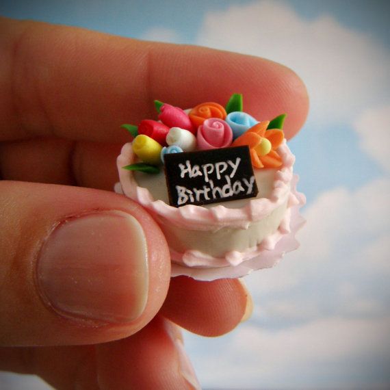 Tiny Miniature Birthday Cakes