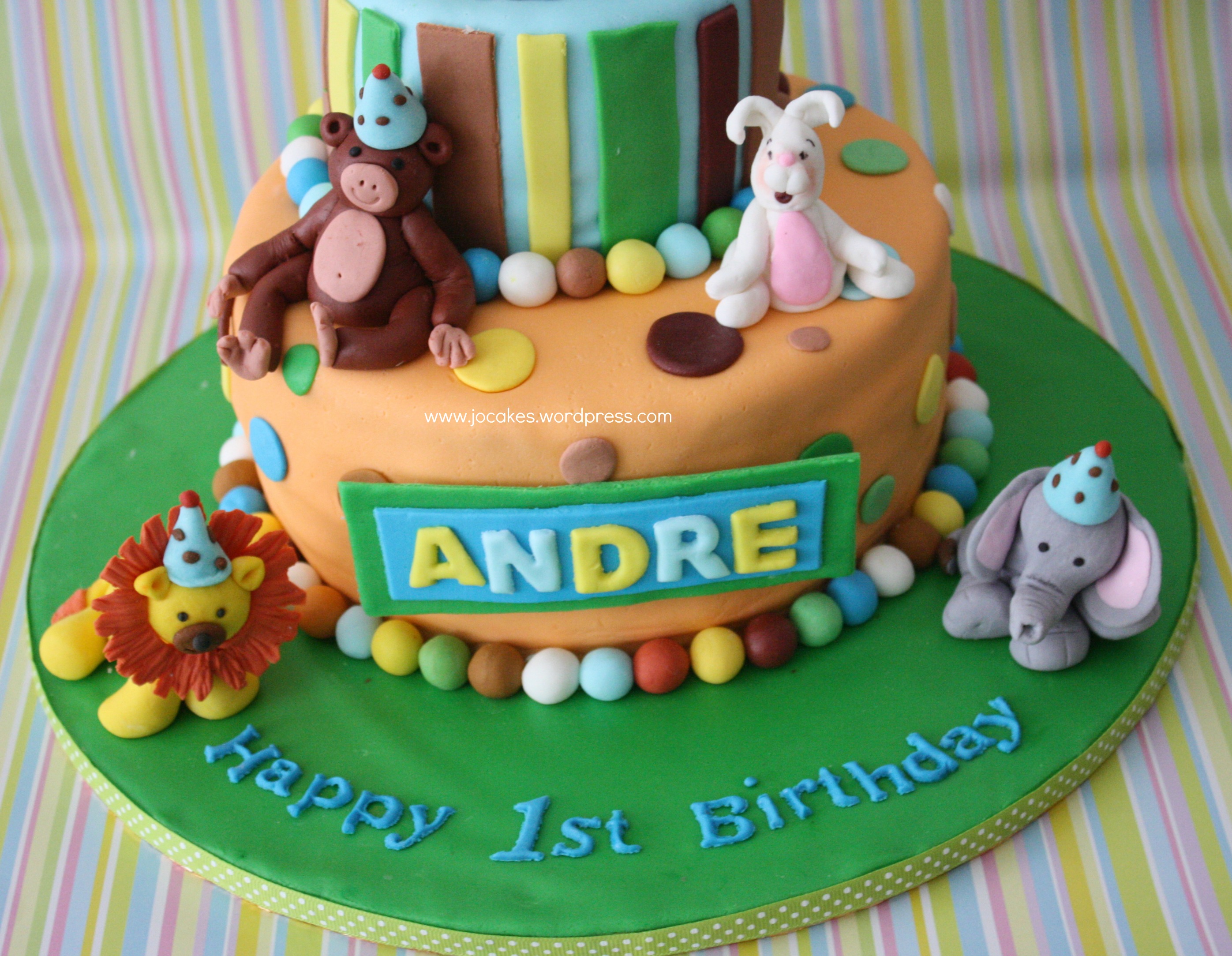 10 Jungle Boy 1 Year Old Birthday Cakes Photo Jungle Birthday Cakes 1 