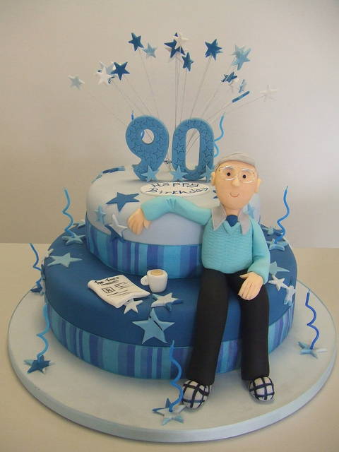 90th Birthday Cake