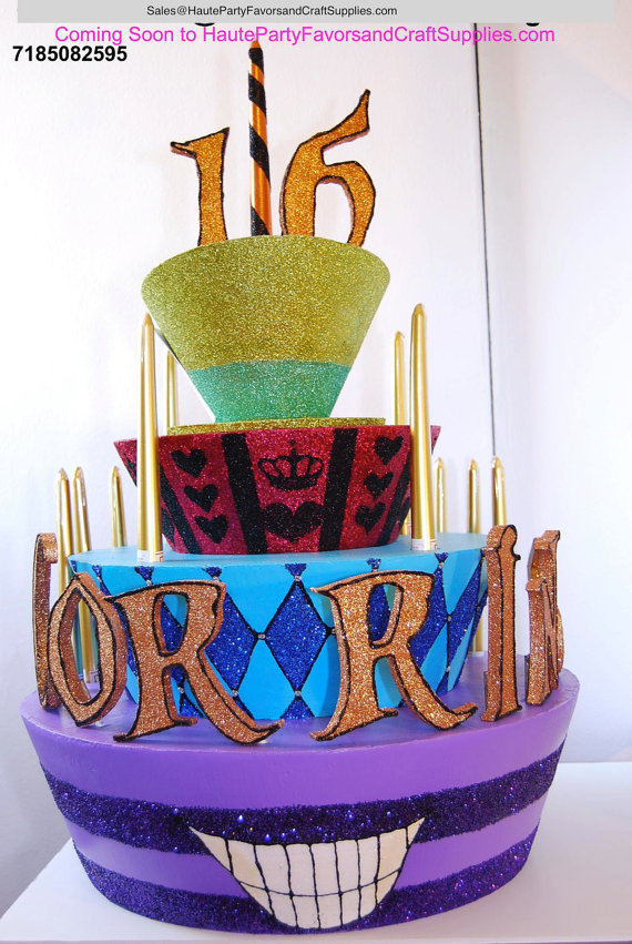 Alice in Wonderland Sweet 16 Cake