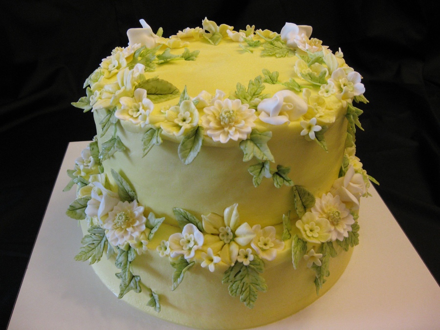 Birthday Cake with Flowers