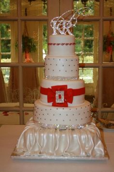 Blinged Out Wedding Cake