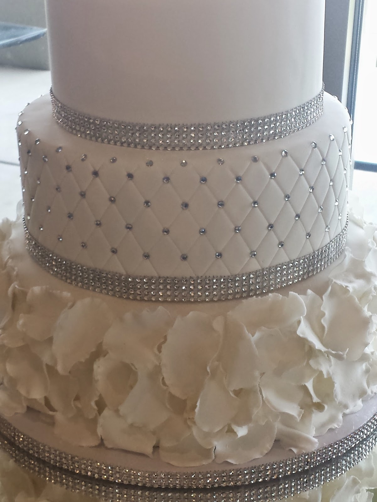 Blinged Out Wedding Cake