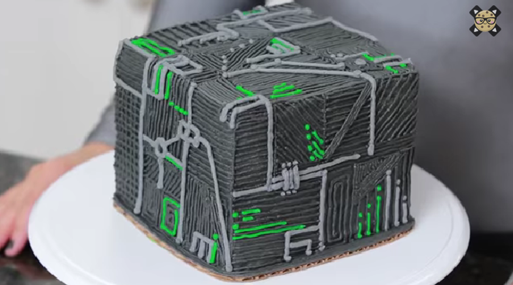 Borg Cube Cake NERDY NUMMIES