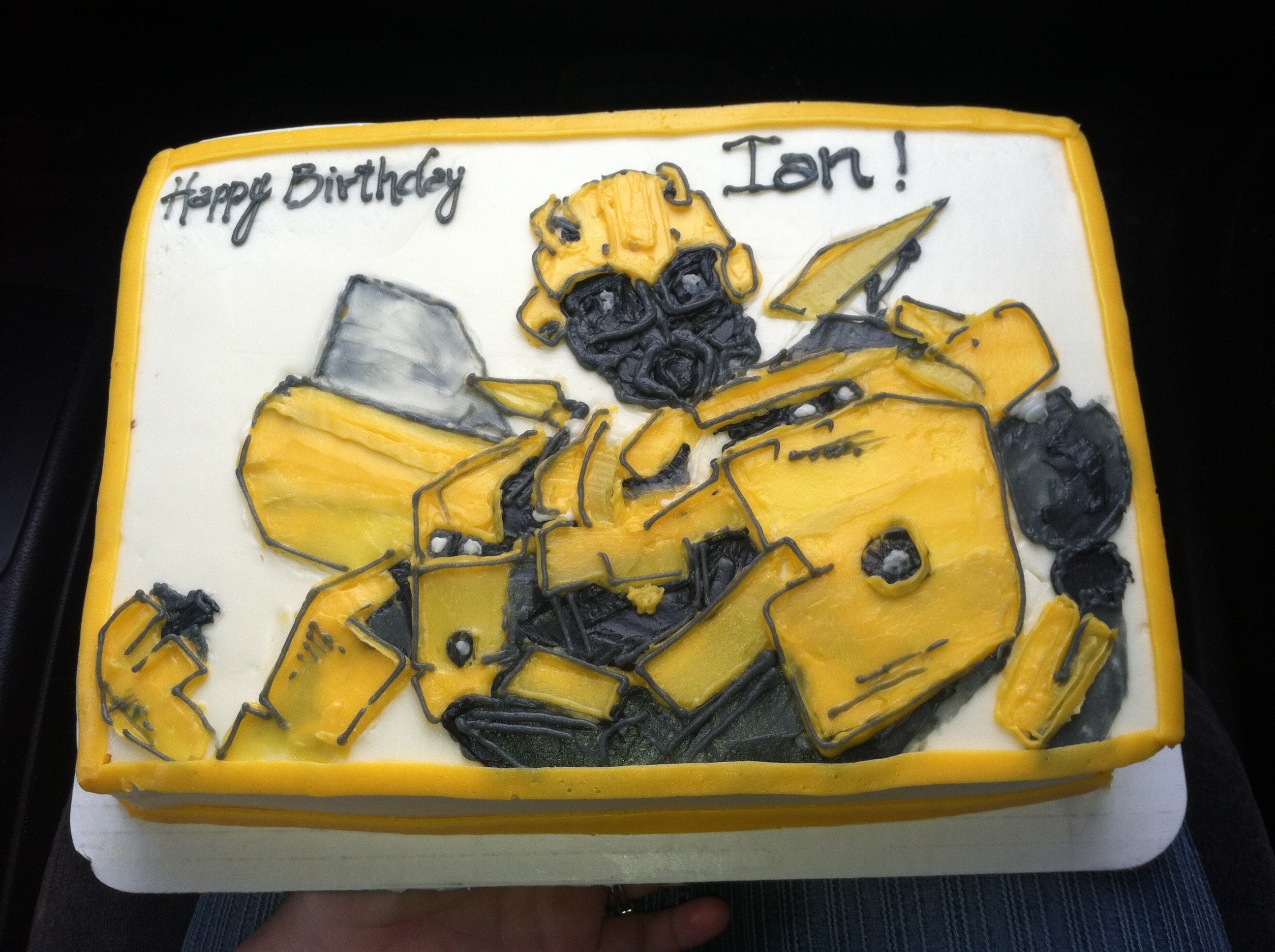 Bumblebee Transformer Birthday Cake Ideas