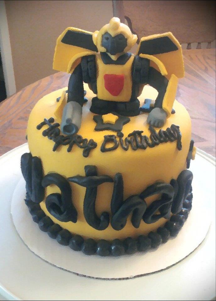 Bumblebee Transformer Birthday Cake Ideas