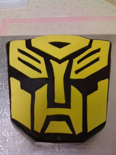 Bumblebee Transformer Cake