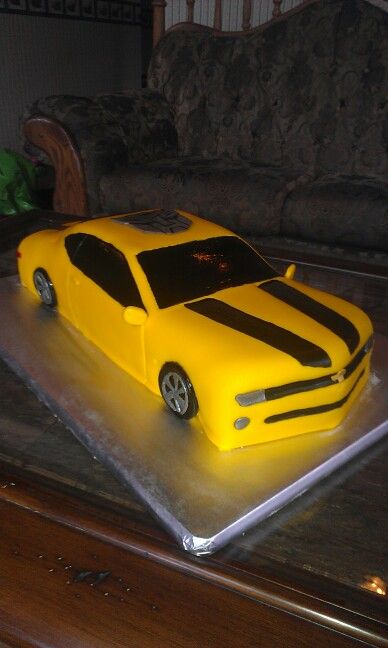 Bumblebee Transformer Cake