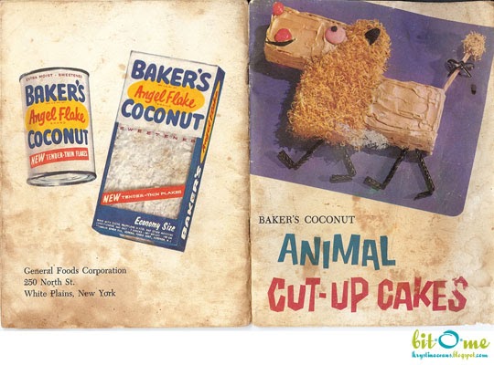 Cakes Baker's Coconut Cut Up Book