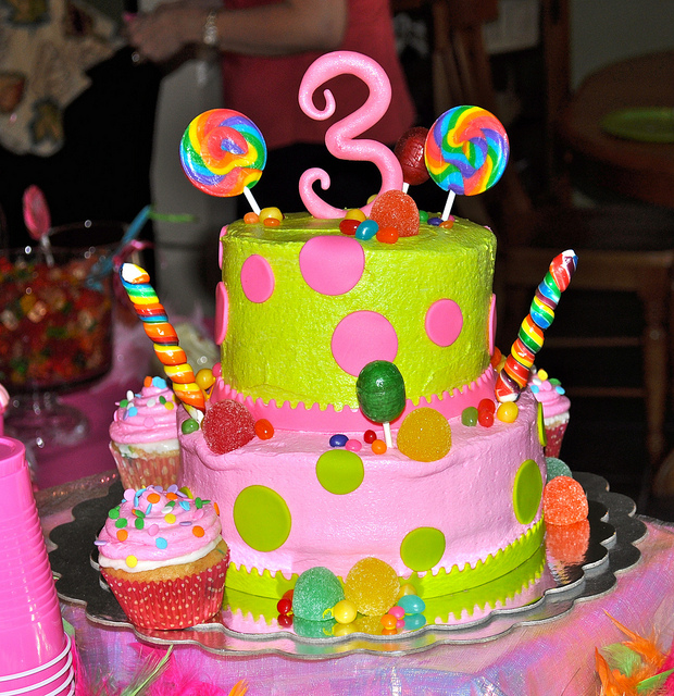 Candy-Filled Birthday Cake