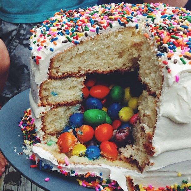 Candy Filled with Birthday Cake