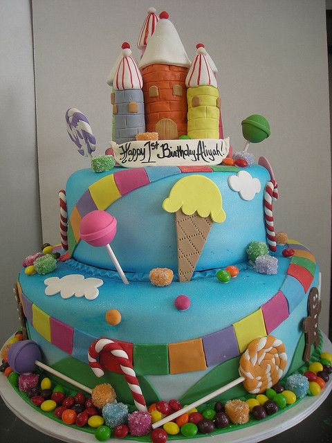 Candy Land Themed Birthday Cake