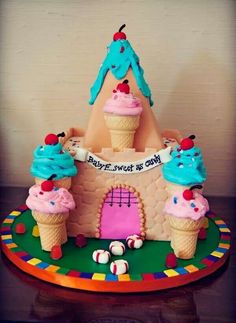 Candyland Theme Baby Shower Cake