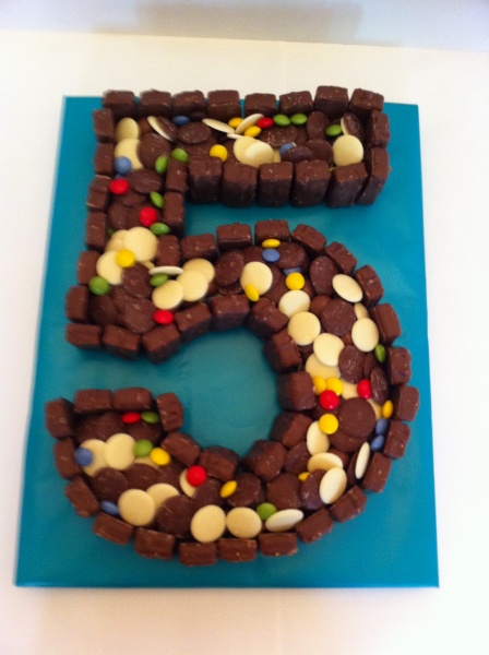 Chocolate Cake for Boys 5th Birthday