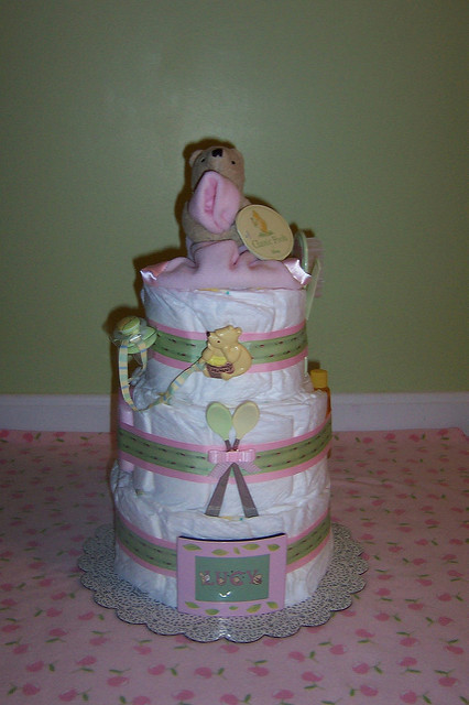 Classic Pooh Diaper Cake