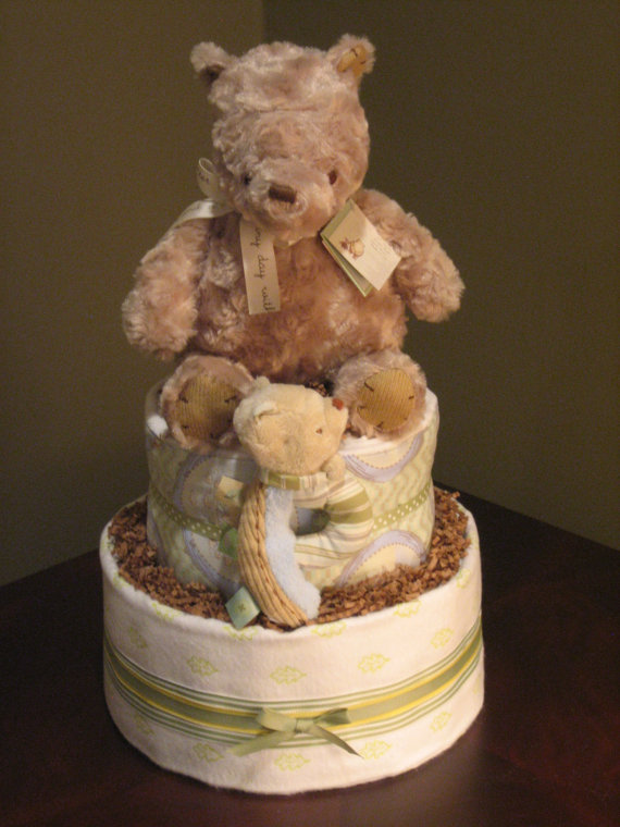 Classic Winnie the Pooh Baby Diaper Cake