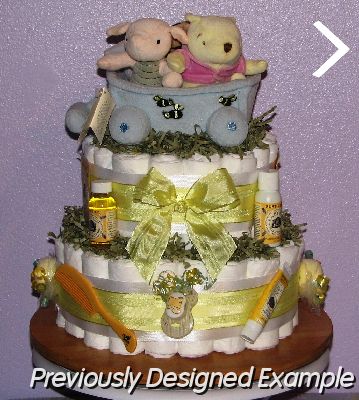 Classic Winnie the Pooh Baby Diaper Cake