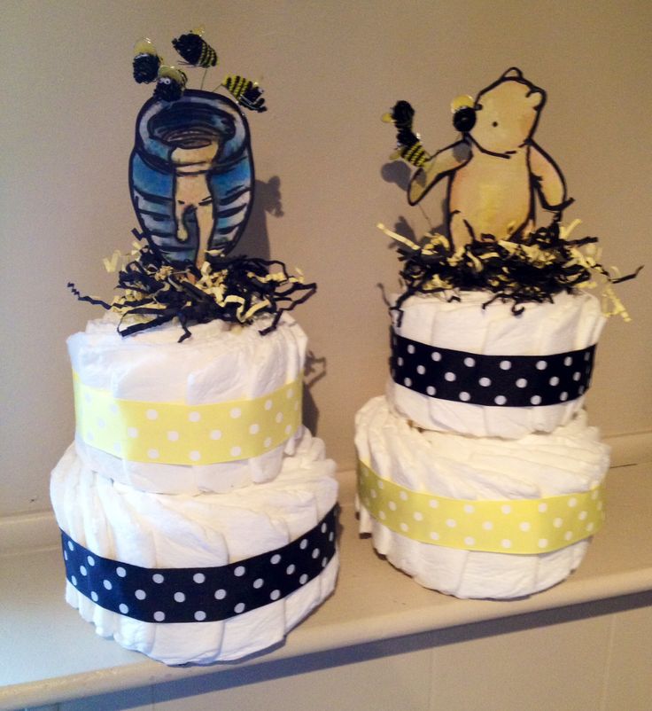 Classic Winnie the Pooh Diaper Cake