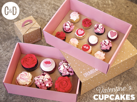 Cupcake Valentine Box