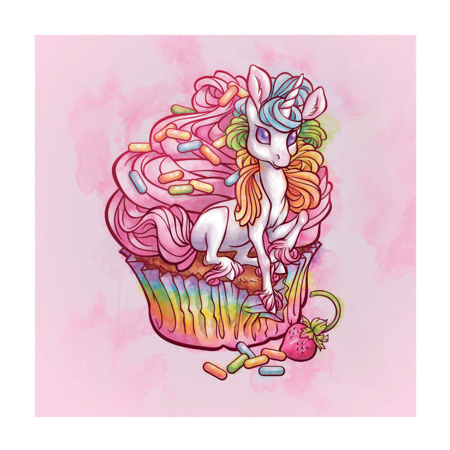 Cupcakes Unicorn Drawings