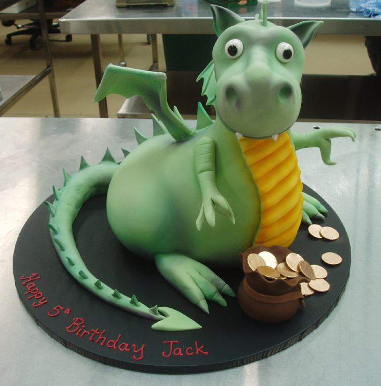 Cute Dragon Birthday Cake