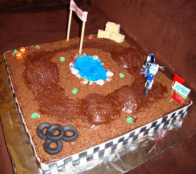 Dirt Bike Birthday Cake