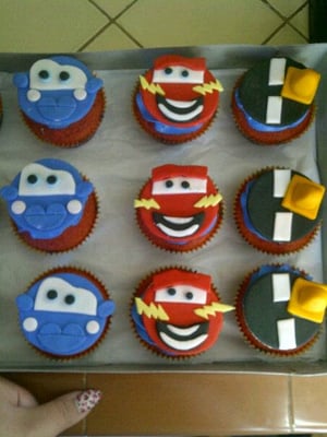 8 Photos of Disney Cars Themed Cupcakes