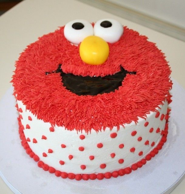 Elmo 1st Birthday Cake