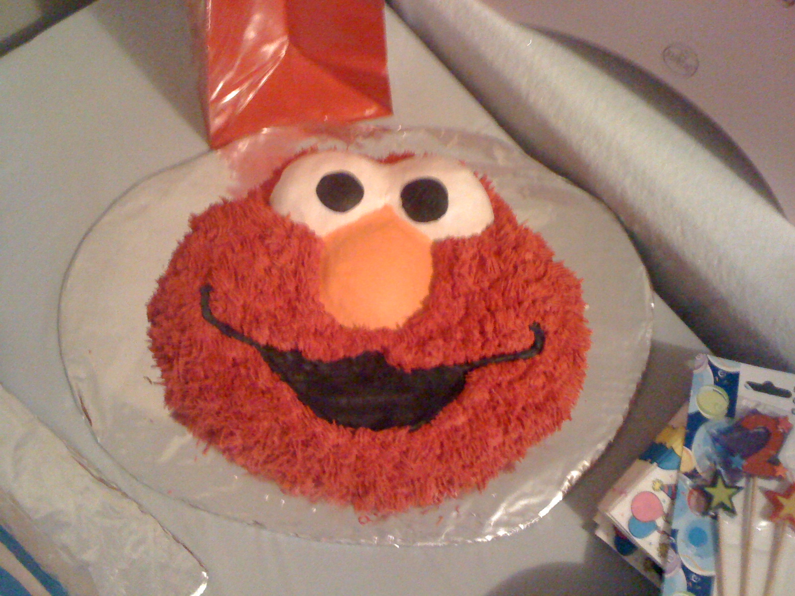 Elmo 2nd Birthday Cake Buttercream