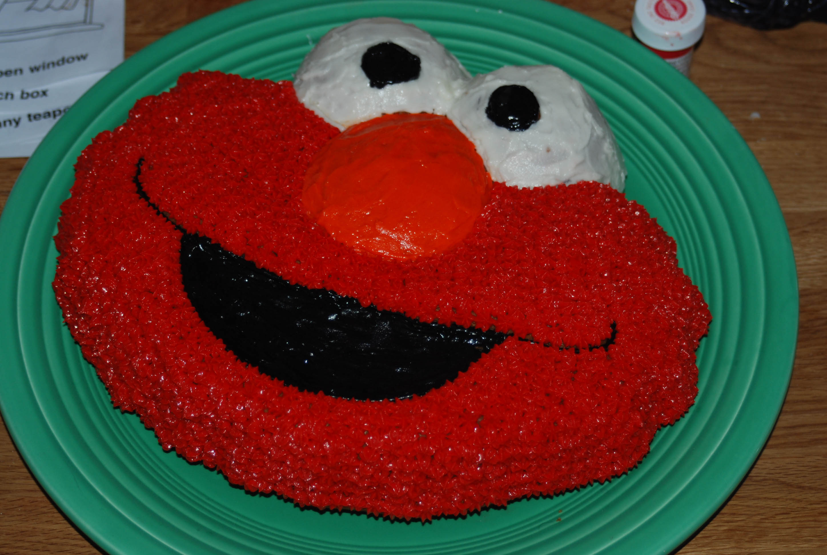 Elmo Birthday Cake Buttercream