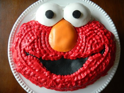 Elmo Happy 2nd Birthday Cake