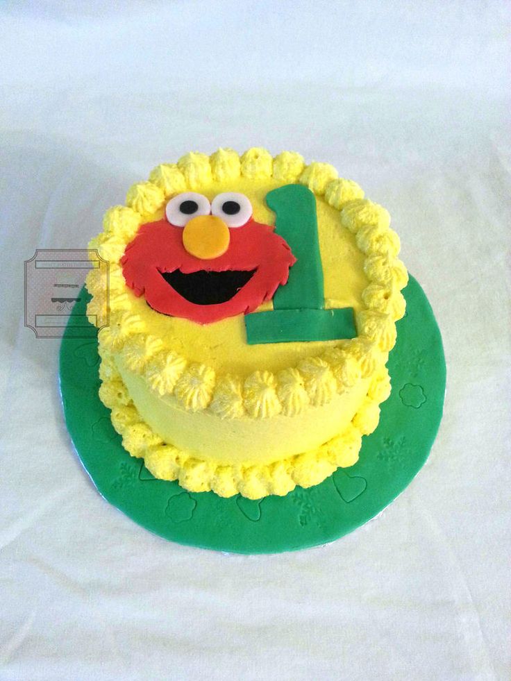 Elmo Smash Cake