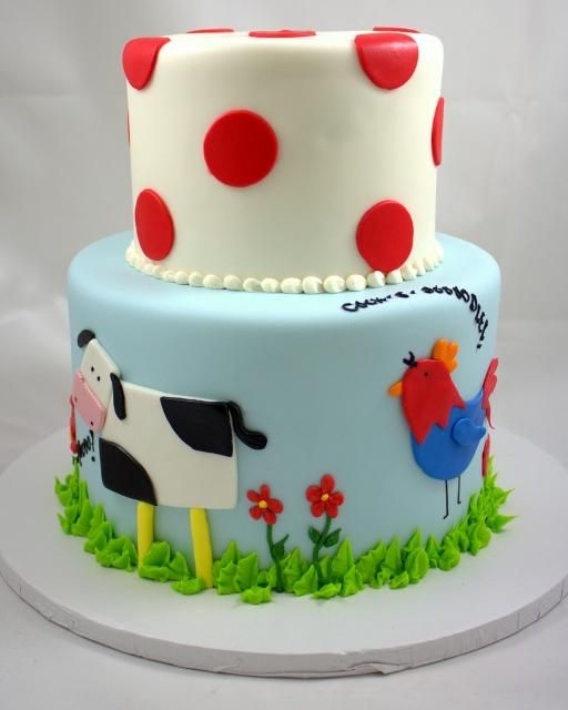 Farm Animal Cake Cupcakes