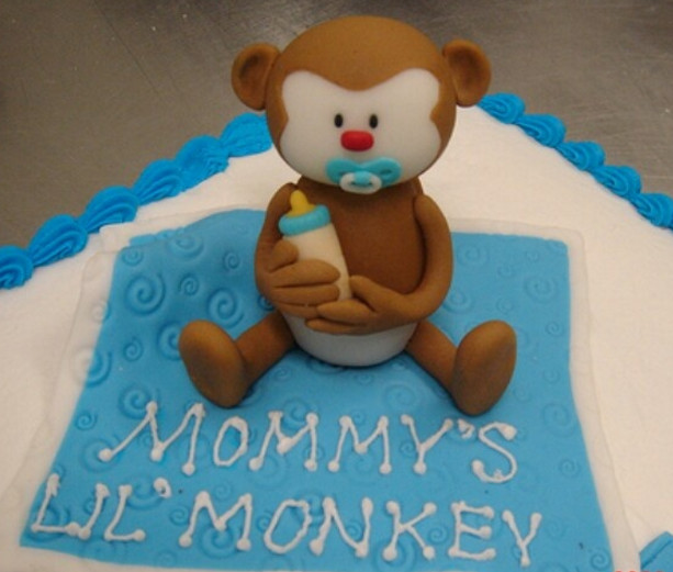 Fondant Monkey Cake Topper