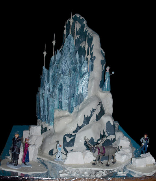 Frozen Ice Castle Cake