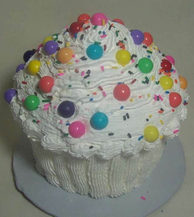 Giant Cupcake Birthday Cake