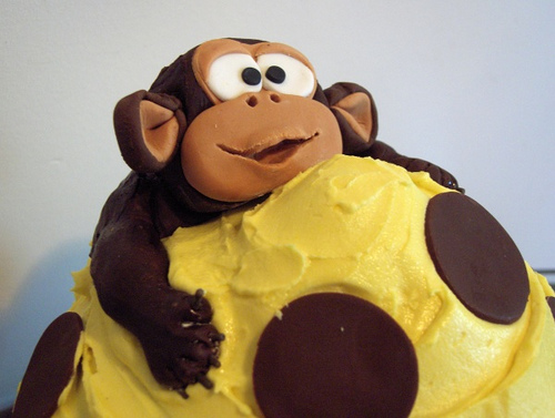 Giant Monkey Birthday Cake