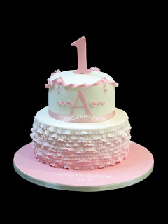 Girly 1st Birthday Cake