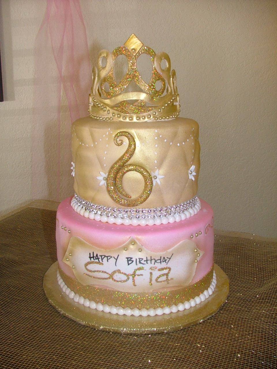 Golden Birthday Cake Ideas