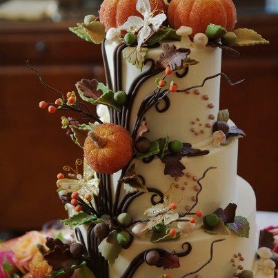 Halloween Wedding Cake