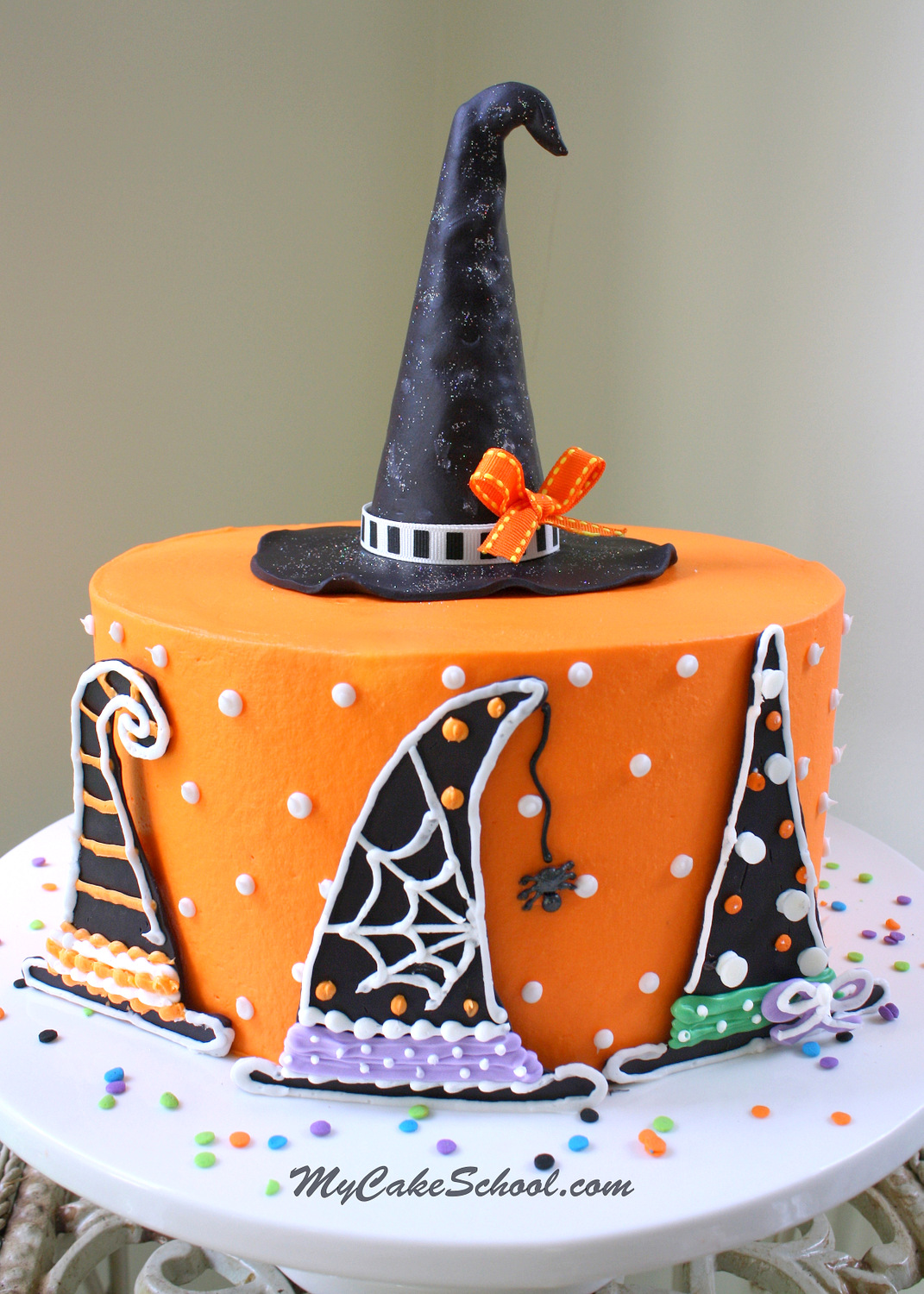 9 Photos of Witch Hat Halloween Cakes