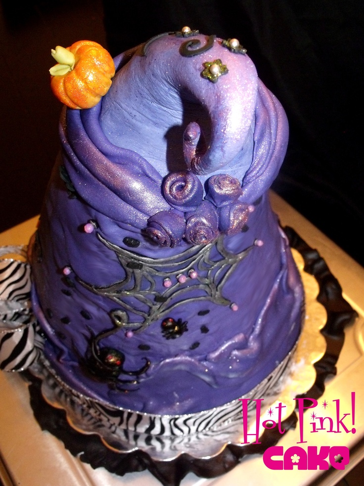 Halloween Witch Hat Cake