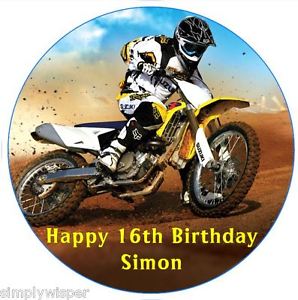 Happy Birthday Cake Dirt Bike