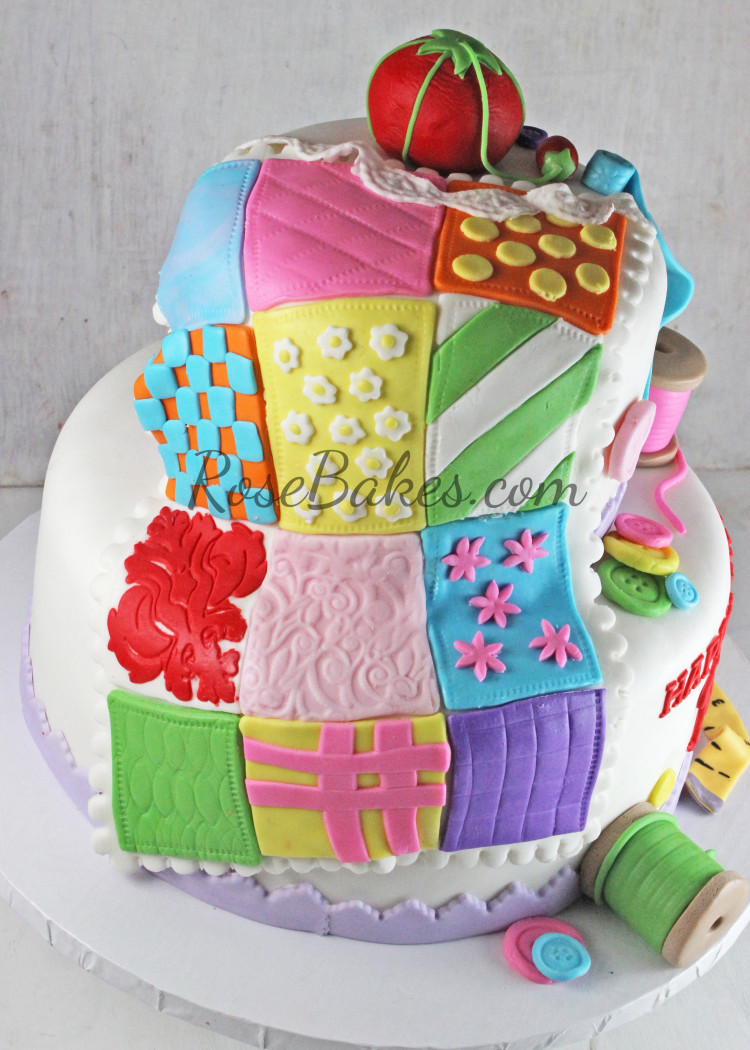 Happy Birthday Quilt Cake